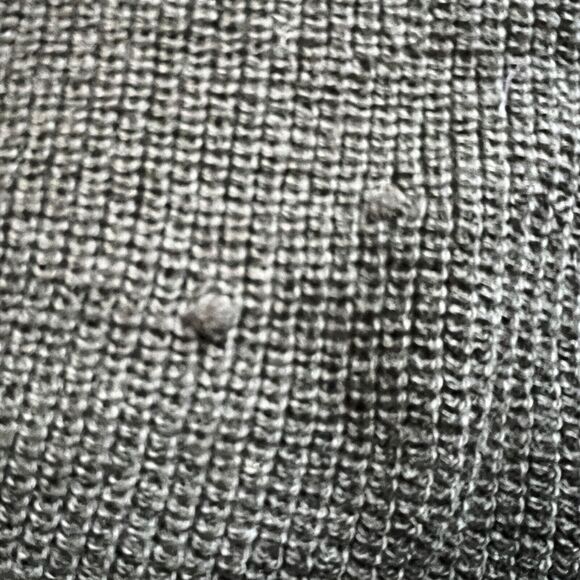 J.Crew Factory Poncho Sweater One Size Black/White Striped Wool Blend - Picture 4 of 7